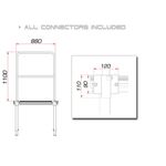 GUIL TMQ-01/440 Bühnengeländer 88cm (Aluminiumversion)