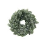 EUROPALMS Tannen-Kranz, beschneit, PE, 45cm