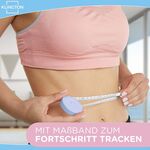 Hochwertiger Klington Hula Hoop Reifen 1,2kg, Ø 1m , inkl. Tasche & Maßband blau