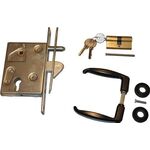 Schiebetürschloss-Set PZW PZW 25/60/72/8mm verz.ktg.Stulpl.210mm BETZ