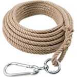 Eimerseil 25m 4-litzig gedreht,m.Schlaufe 16mm BRAUN