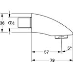 Grohe Auslaufbrause WT-Batt chr