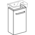 HWB-Unterschrank RENOVA COMPACT 348x604x252mm Fr Lack hellgrau hochglanz