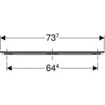 Geberit Möbelgriff iCon 737x19x33mm verchromt