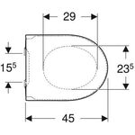 Geberit WC-Sitz iCon mit Absenkautomatik weiß matt