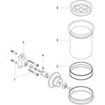 Zahnputzbecher AXOR MONTREUX Wandmontage brushed nickel