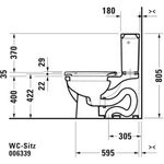 Duravit WC-Sitz m Absenkauto abnehmbar verlängert weiß