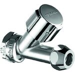 SCHELL Schrägsitzventil COMFORT kurze Bauform 1/2Zoll IGx3/8Zoll chrom - VPE: 50