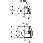 SCHELL Quetschverschraubung komplett, chrom 3/8Zollx12mm - VPE: 25