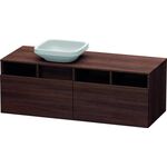 Duravit Waschtischunterbau DURASTYLE 550x1400x500mm Auss li Kast. dunkel/kast