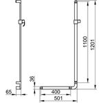 Keuco Winkelgriff ELEGANCE 90° 501/1201mm Pos Bsta li vc