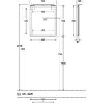 V&B Spiegel MORE TO SEE 650x750x50/130mm