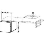 Duravit Konsolenunterschrank L-CUBE 400x420x547mm taupe