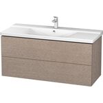 Duravit Waschtischunterbau L-CUBE 1220x481x555mm eiche kaschmir