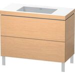 Duravit Waschtischunterbau L-CUBE m WT Vero Air 698x1000x480mm o HL Ei geb