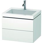 Duravit Waschtischunterbau L-CUBE m WT Vero Air 500x600x480mm 1 HL we matt