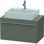 Duravit Konsolenunterschrank X-LARGE 440x800x478mm flannel grey seidenmatt