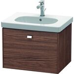 Duravit Waschtischunterbau BRIOSO Gri chrom 452x620x469mm nussbaum dunkel