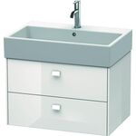 Duravit Waschtischunterbau BRIOSO Griffe Frontfarbe 442x684x459mm we hgl
