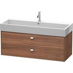 Duravit Waschtischunterbau BRIOSO Griffe chr 442x1184x459mm nussbaum natur