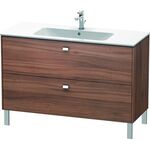 Duravit Waschtischunterbau BRIOSO Griffe chr 683x1220x479mm nussbaum natur