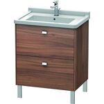 Duravit WT-Unterbau BRIOSO COMPACT Griffe chr 693x670x469mm nussbaum natur