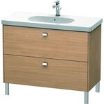 Duravit Waschtischunterbau BRIOSO Griffe chr 693x1020x469mm europ. eiche
