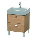 Duravit Waschtischunterbau BRIOSO Griffe chr 570x584x459mm europ. eiche