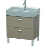 Duravit Waschtischunterbau BRIOSO Griffe chrom 570x684x459mm leinen
