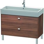Duravit Waschtischunterbau BRIOSO Griffe chr 570x984x459mm nussbaum natur