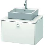 Duravit Konsolenunterschrank BRIOSO Griff chrom 442x720x550mm weiß matt