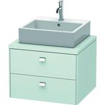 Duravit Konsolenunterschrank BRIOSO Griffe chr 442x620x550mm lichtblau matt