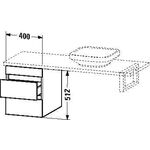 Duravit Konsolenunterschrank DURASTYLE 512x400x548mm lichtblau matt