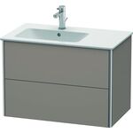 Duravit Waschtischunterbau XSQUARE 560x810x478mm, Becken links basalt matt