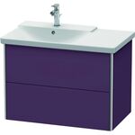 Duravit Waschtischunterbau XSQUARE Be li 565x810x473mm aubergine seidenmatt