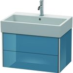 Duravit Waschtischunterbau XSQUARE 397x684x460mm stone blue hochglanz