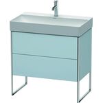 Duravit Waschtischunterbau XSQUARE 731x784x460mm lichtblau seidenmatt