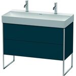 Duravit Waschtischunterbau XSQUARE 731x984x460mm nachtblau seidenmatt