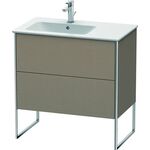 Duravit Waschtischunterbau XSQUARE 832x810x478mm, Becken links leinen