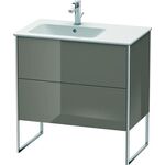 Duravit Waschtischunterbau XSQUARE 832x810x478mm Be li fla grey hochglanz