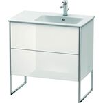 Duravit Waschtischunterbau XSQUARE 832x810x478mm Be rechts weiß hochglanz
