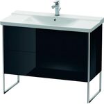 Duravit Waschtischunterbau XSQUARE 805x1010x473mm schwarz hochglanz