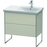Duravit Waschtischunterbau XSQUARE Becken rechts 805x810x473mm taupe matt