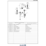Kludi Waschtisch-Dreilocharmatur AMEO DN 15 m Monogriffen chr