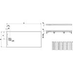 Laufen Duschwanne LAUFEN PRO re-e Abl seitl ku S 1800x750x46mm anthr