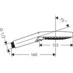 Handbrause 120 3jet AXOR DN 15 chrom
