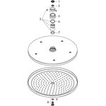 HG Kopfbrause CROMA 280 AIR 1JET DN 15 EcoSmart 9 l/min chrom