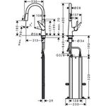 HG Einhebel-Spültischmischer 200 TALIS S DN 15 m sBox Ausziehbrause ES-Op.