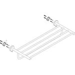 HG Handtuchablage LOGIS UNIVERSAL 60cm m Handtuchhalter Wandmontage chrom