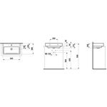 Laufen Aufsatzwaschtisch LAUFEN PRO S 60x38cm Komp. m ÜL ohne Hahnloch weiß